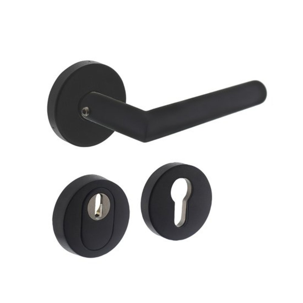 Intersteel Set buitendeurbeslag rond skg3 - veiligheidsbeslag voor voordeur - Intersteel
