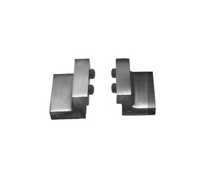 Intersteel Set van 2 stoppers schuifdeursysteem mat zwart met bevestiging Intersteel Set van 2 stoppers schuifdeursysteem mat zwart met bevestiging