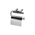 Toiletrolhouder met verlengde klep rvs geborsteld Toiletrolhouder met verlengde klep rvs geborsteld
