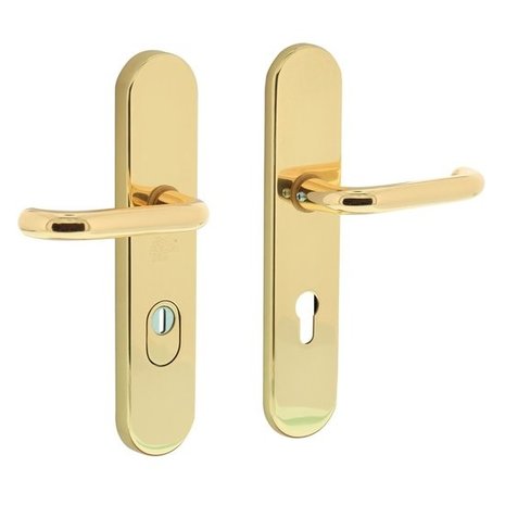 Intersteel Veiligheidsbeslag kerntrekbeveiliging profielcilindergat ovaal messing 72 mm Intersteel Veiligheidsbeslag kerntrekbeveiliging profielcilindergat ovaal messing 72 mm