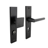 Intersteel Veiligheidsbeslag met kerntrekbeveiliging skg3 profielcilinder 72 mm rechthoekig voordeurbeslag zwart Intersteel Veiligheidsbeslag met kerntrekbeveiliging skg3 profielcilinder 72 mm rechthoekig voordeurbeslag zwart