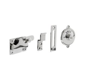Intersteel WC-slot hendel vlak vrij/bezet chroom Intersteel WC-slot hendel vlak vrij/bezet chroom