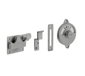 Intersteel WC-slot hendel vlak vrij/bezet chroom mat Intersteel WC-slot hendel vlak vrij/bezet chroom mat