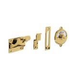 Intersteel WC-slot hendel vlak vrij/bezet messing ongelakt Intersteel WC-slot hendel vlak vrij/bezet messing ongelakt