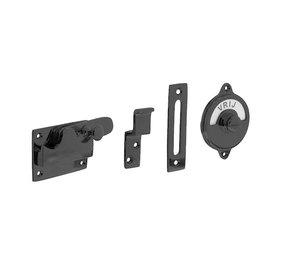 Intersteel WC-slot hendel vlak vrij-bezet mat zwart