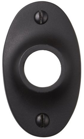 De Oude Deurklink Rozet - Ovaal mat zwart De Oude Deurklink Rozet - Ovaal mat zwart