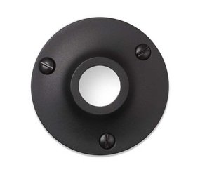 De Oude Deurklink Rozet - Rond mat zwart