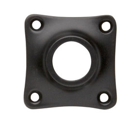 De Oude Deurklink Rozet - Vierkant mat zwart