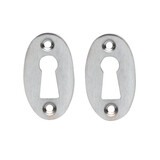 De Oude Deurklink Sleutelrozet - Ovaal mat nikkel De Oude Deurklink Sleutelrozet - Ovaal mat nikkel