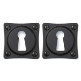 De Oude Deurklink Sleutelrozet vierkant in mat zwart De Oude Deurklink Sleutelrozet vierkant in mat zwart