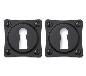 De Oude Deurklink Sleutelrozet vierkant in mat zwart De Oude Deurklink Sleutelrozet vierkant in mat zwart