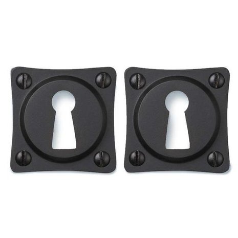 De Oude Deurklink Sleutelrozet vierkant in mat zwart De Oude Deurklink Sleutelrozet vierkant in mat zwart