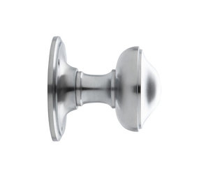 De Oude Deurklink Deurknop 80mm - Rond draaibaar mat nikkel De Oude Deurklink Deurknop 80mm - Rond draaibaar mat nikkel