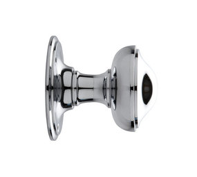 De Oude Deurklink Deurknop 80mm draaibaar glanzend nikkel