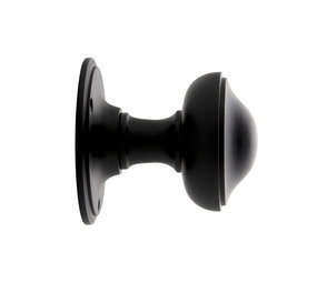 De Oude Deurklink Deurknop 80mm draaibaar mat zwart