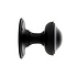Deurknop 80mm draaibaar mat zwart Deurknop 80mm draaibaar mat zwart