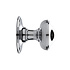 Deurknop 80mm vast glanzend nikkel Deurknop 80mm vast glanzend nikkel