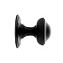 Deurknop 80mm vast mat zwart Deurknop 80mm vast mat zwart