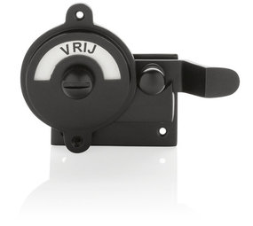 De Oude Deurklink WC Slot - Hendel vrij-bezet mat zwart De Oude Deurklink WC Slot - Hendel vrij-bezet mat zwart