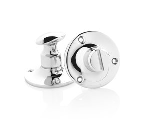 De Oude Deurklink WC Slot draaiknop rond rozet nikkel De Oude Deurklink WC Slot draaiknop rond rozet nikkel