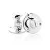 De Oude Deurklink WC slot draaiknop glanzend nikkel rond rozet - retro jaren 30 toilet badkamer sluiting | De Oude Deurklink De Oude Deurklink WC slot draaiknop glanzend nikkel rond rozet - retro jaren 30 toilet badkamer sluiting | De Oude Deurklink