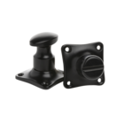 De Oude Deurklink WC Slot - Draaiknop mat zwart