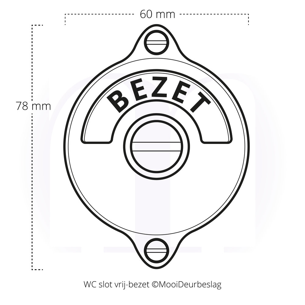 De Oude Deurklink WC slot draaiknop vrij-bezet mat zwart rond rozet - retro jaren 30 toilet badkamer sluiting | De Oude Deurklink De Oude Deurklink WC slot draaiknop vrij-bezet mat zwart rond rozet - retro jaren 30 toilet badkamer sluiting | De Oude Deurklink