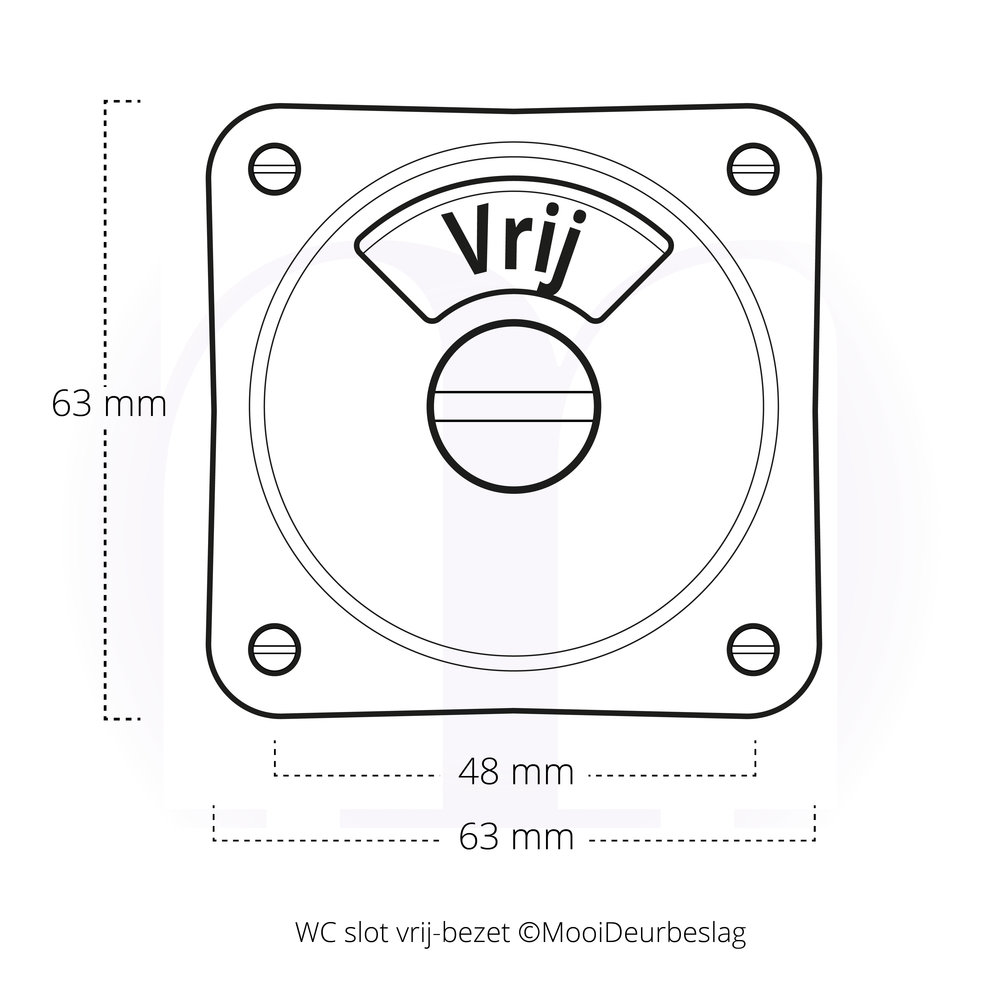 De Oude Deurklink WC Slot - Draaiknop vrij-bezet mat zwart De Oude Deurklink WC Slot - Draaiknop vrij-bezet mat zwart