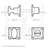 De Oude Deurklink WC Slot - Draaiknop mat zwart De Oude Deurklink WC Slot - Draaiknop mat zwart
