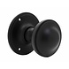 De Oude Deurklink Deurknop 80mm - Rond zwart De Oude Deurklink Deurknop 80mm - Rond zwart