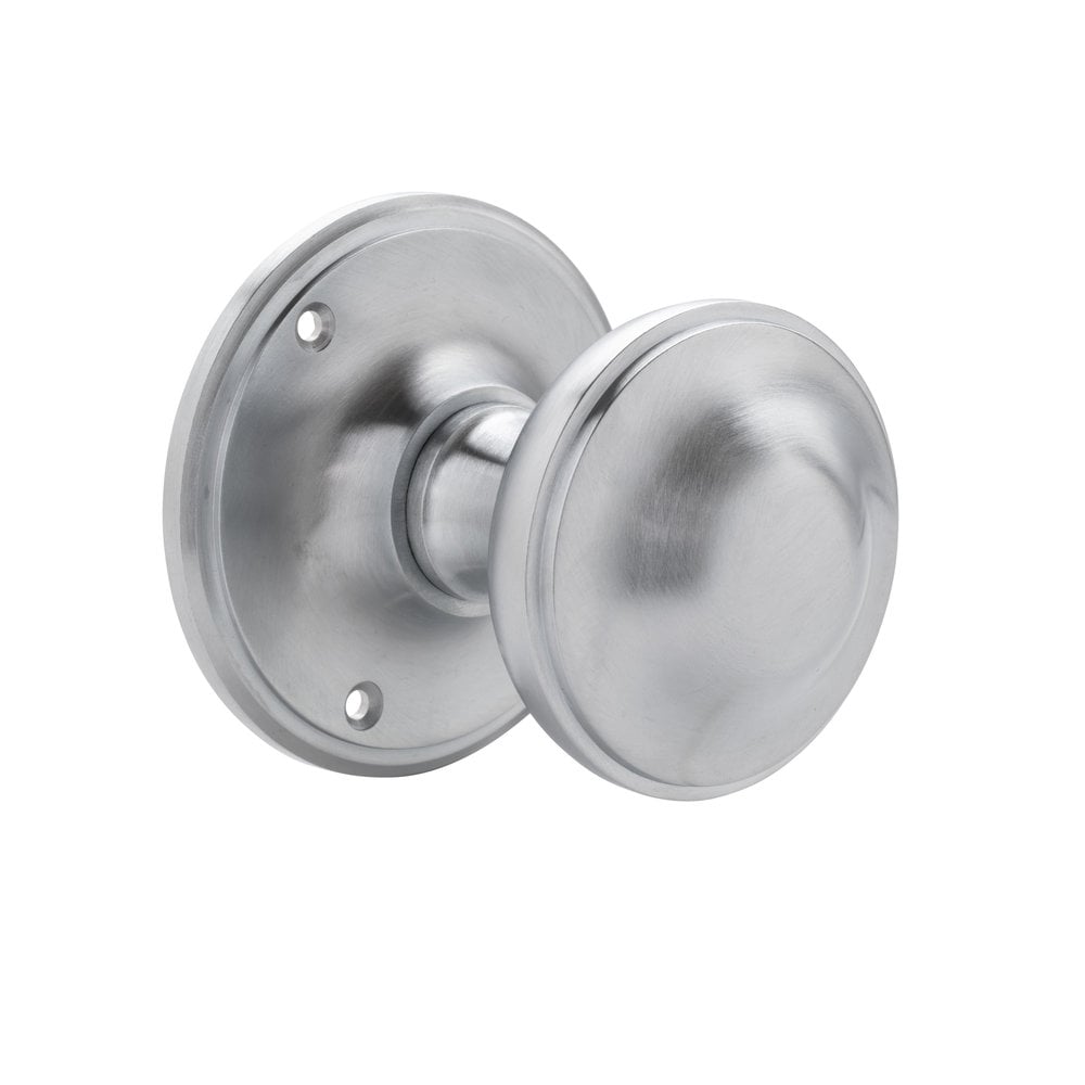De Oude Deurklink Vaste ronde deurknop 80mm in mat nikkel - voor binnen en buiten | De Oude Deurklink De Oude Deurklink Vaste ronde deurknop 80mm in mat nikkel - voor binnen en buiten | De Oude Deurklink