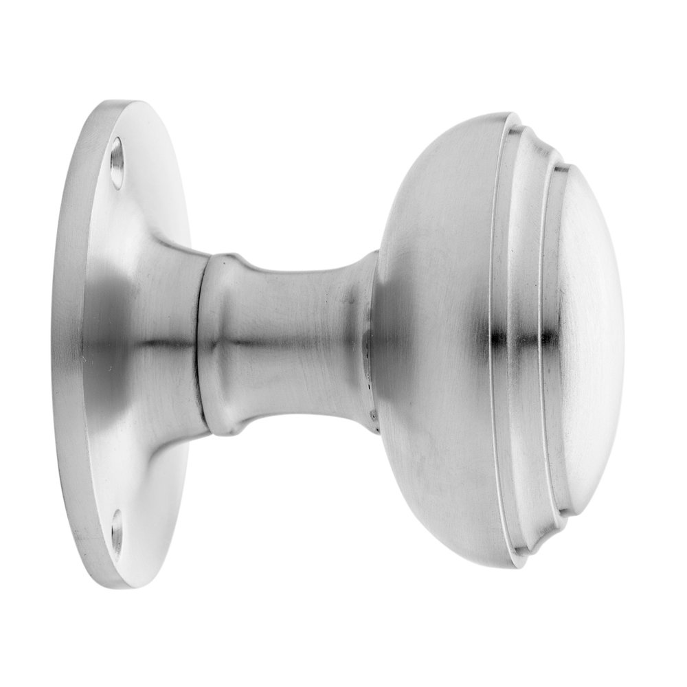 De Oude Deurklink Vaste ronde deurknop 55mm in mat nikkel - voor binnen en buiten | De Oude Deurklink