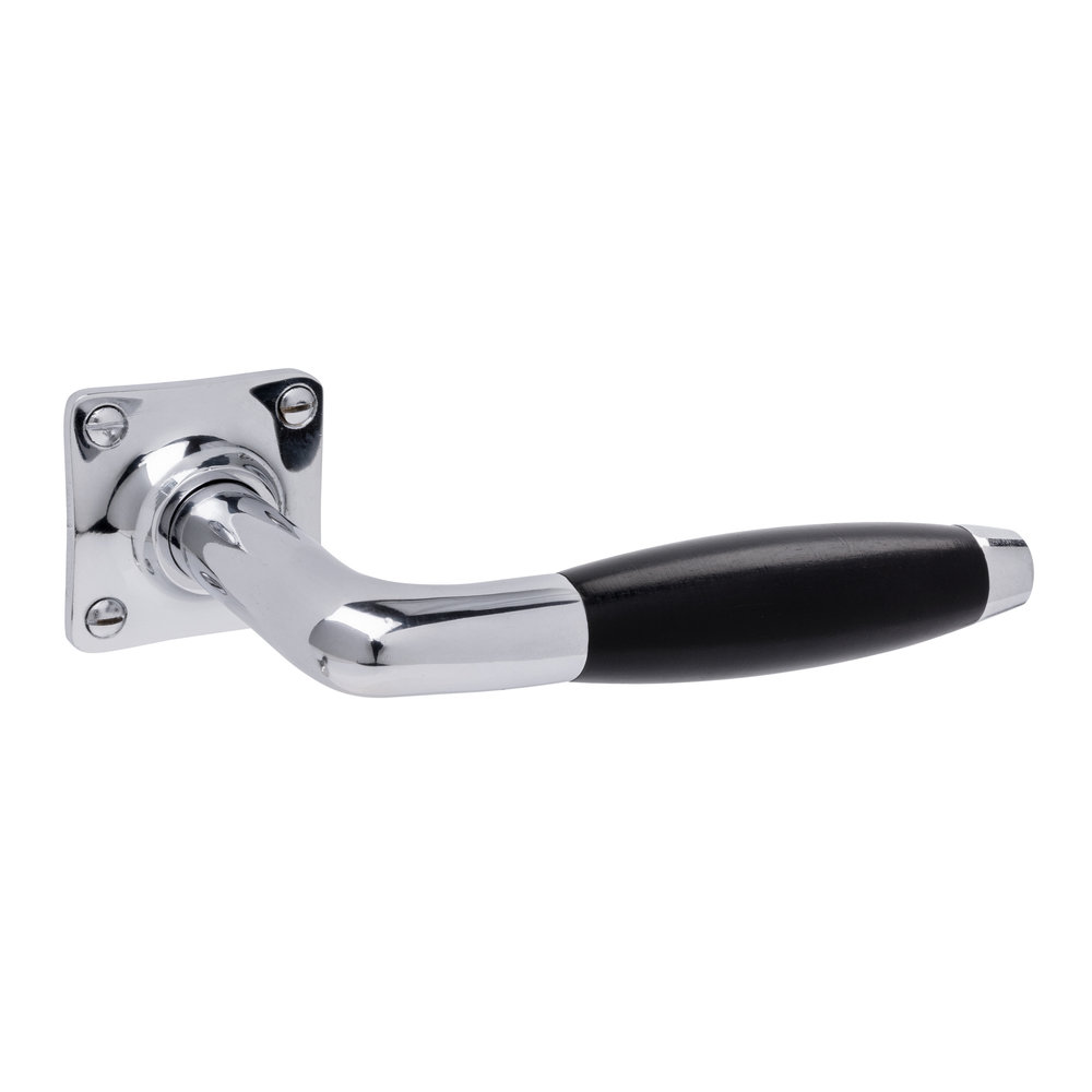 De Oude Deurklink Deurklink - Klassiek glanzend nikkel vierkant rozet