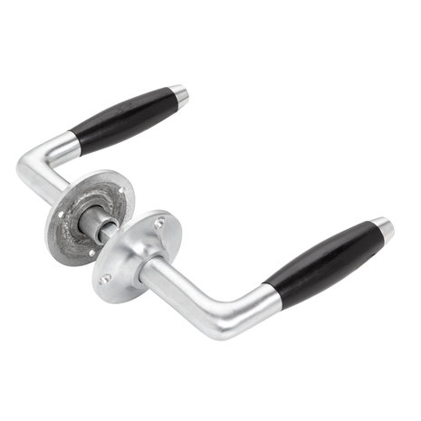 De Oude Deurklink Retro Deurklink Klassiek mat nikkel met ronde rozetten De Oude Deurklink Retro Deurklink Klassiek mat nikkel met ronde rozetten