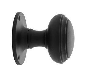 elke dag Onderzoek meel Deurknoppen bij Mooi Deurbeslag | Deurknop55mm - Rond draaibaar zwart -  Mooi Deurbeslag