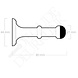 De Oude Deurklink Deurstopper met mat zwarte poedercoating De Oude Deurklink Deurstopper met mat zwarte poedercoating