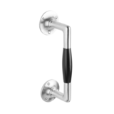 De Oude Deurklink Handgreep 195mm ronde rozetten - mat nikkel