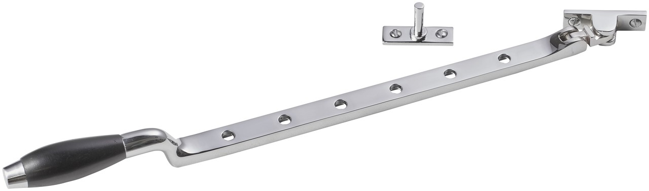 De Oude Deurklink Raamuitzetter Klassiek in glanzend nikkel De Oude Deurklink Raamuitzetter Klassiek in glanzend nikkel