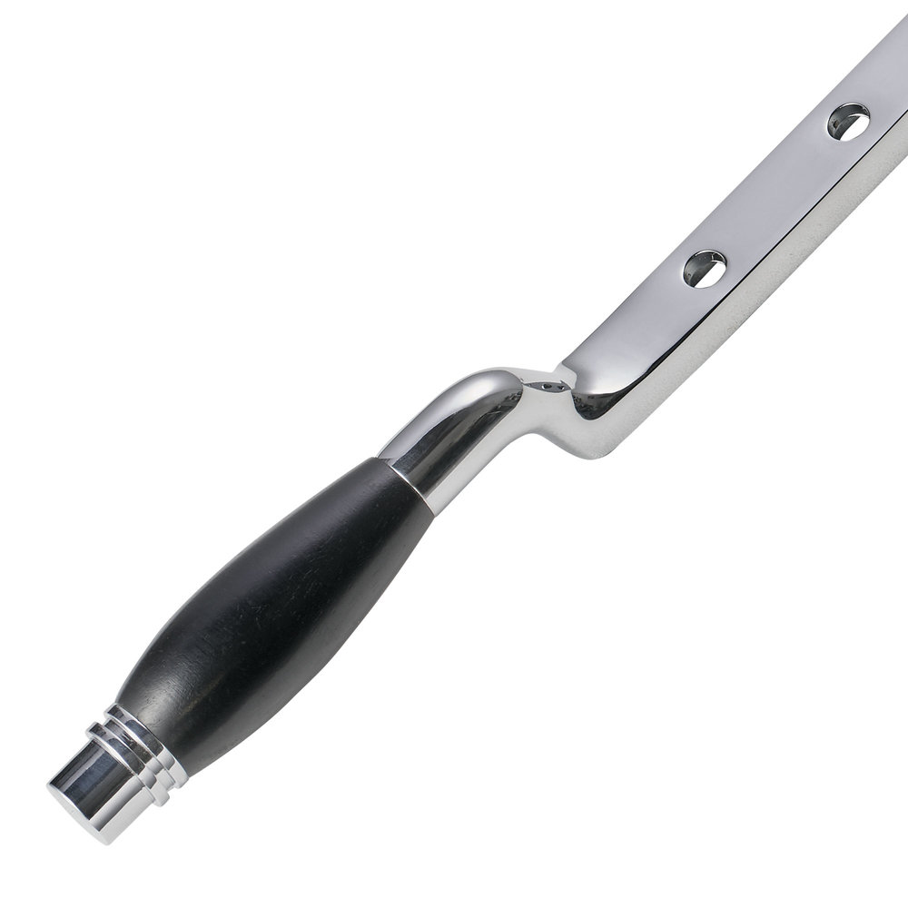 De Oude Deurklink Raamuitzetter Deco in glanzend nikkel De Oude Deurklink Raamuitzetter Deco in glanzend nikkel