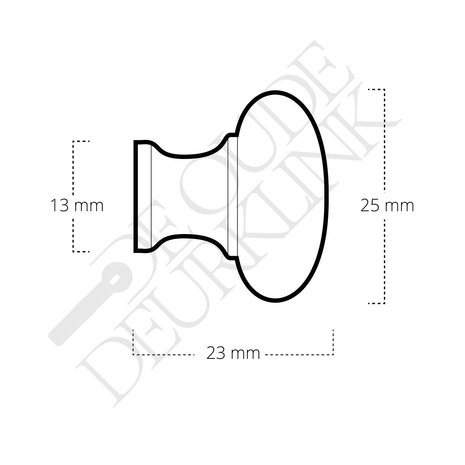 De Oude Deurklink Meubelknop 25 mm in mat geborsteld nikkel De Oude Deurklink Meubelknop 25 mm in mat geborsteld nikkel