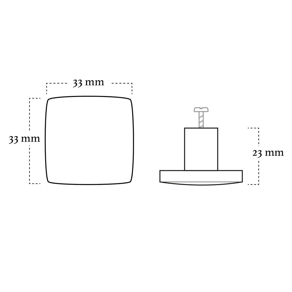 Mooi Deurbeslag Knop Nova 32 mm Mooi Deurbeslag Knop Nova 32 mm