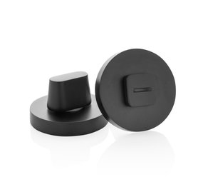 Mooi Deurbeslag WC slot modern rond zwart Mooi Deurbeslag WC slot modern rond zwart
