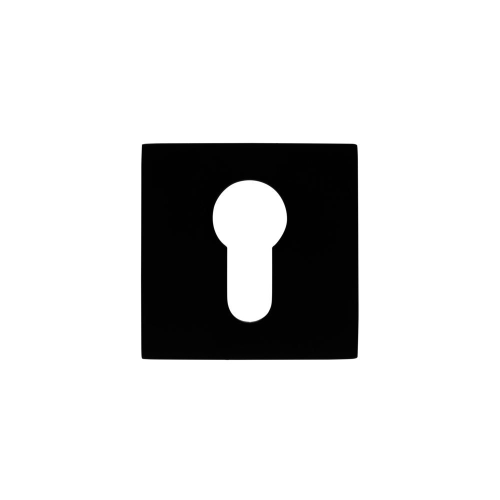 Mooi Deurbeslag Nova21 deurklinken in mat zwart met vierkante cilinderrozetten Mooi Deurbeslag Nova21 deurklinken in mat zwart met vierkante cilinderrozetten