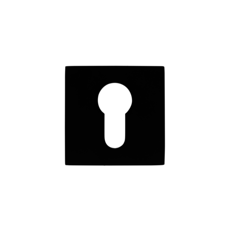 Mooi Deurbeslag Nova21 deurklinken in mat zwart met vierkante cilinderrozetten Mooi Deurbeslag Nova21 deurklinken in mat zwart met vierkante cilinderrozetten