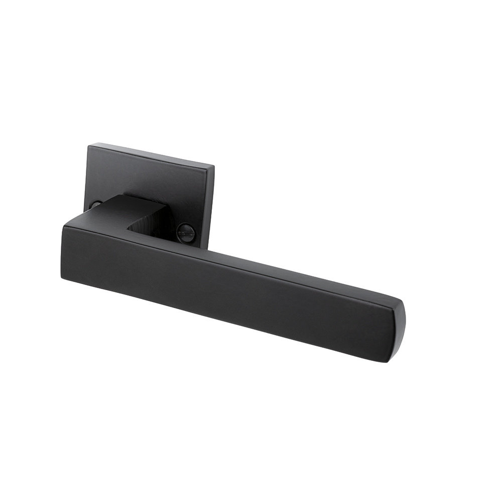 Mooi Deurbeslag Deurklink Nova zwart en WC slot Piazza Mooi Deurbeslag Deurklink Nova zwart en WC slot Piazza