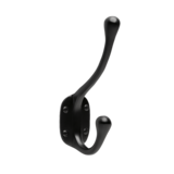 De Oude Deurklink Kapstokhaak zwart De Oude Deurklink Kapstokhaak zwart