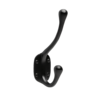 De Oude Deurklink Kapstokhaak zwart De Oude Deurklink Kapstokhaak zwart