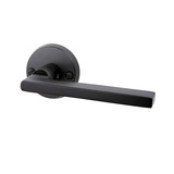 Mooi Deurbeslag Deurklink Vita in mat zwart en ronde rozetten Mooi Deurbeslag Deurklink Vita in mat zwart en ronde rozetten