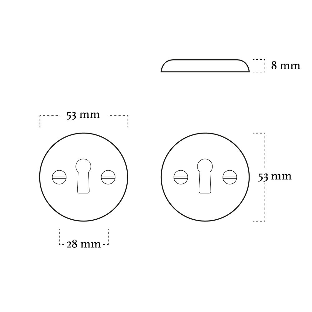 Mooi Deurbeslag Sleutelrozet Rosa