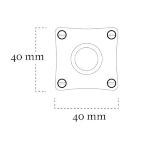 De Oude Deurklink Rozet - Vierkant glanzend Nikkel De Oude Deurklink Rozet - Vierkant glanzend Nikkel